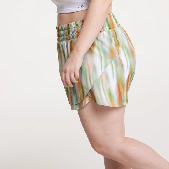 NWT CALIA Petal Hem Step Up Painted Multi Performance Short - Picture 3 of 7